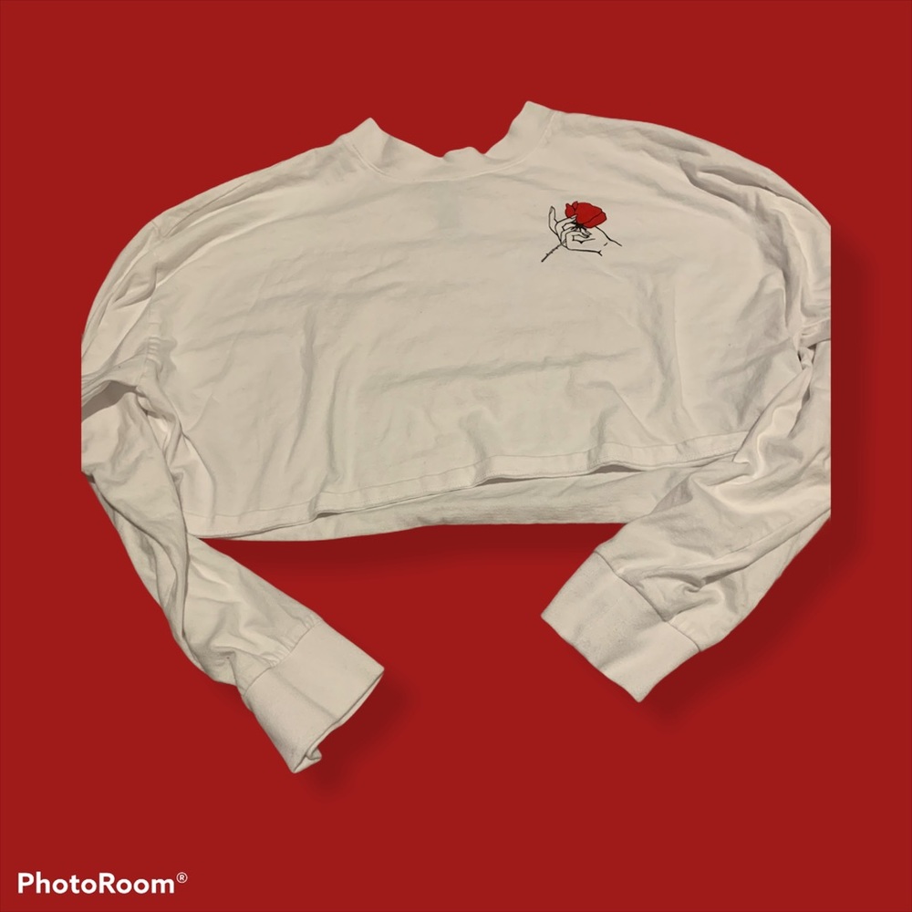 Forever 21 rose crop top